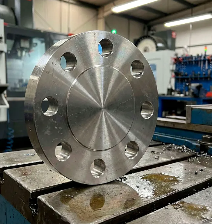 Flange cego forjado em aço inox